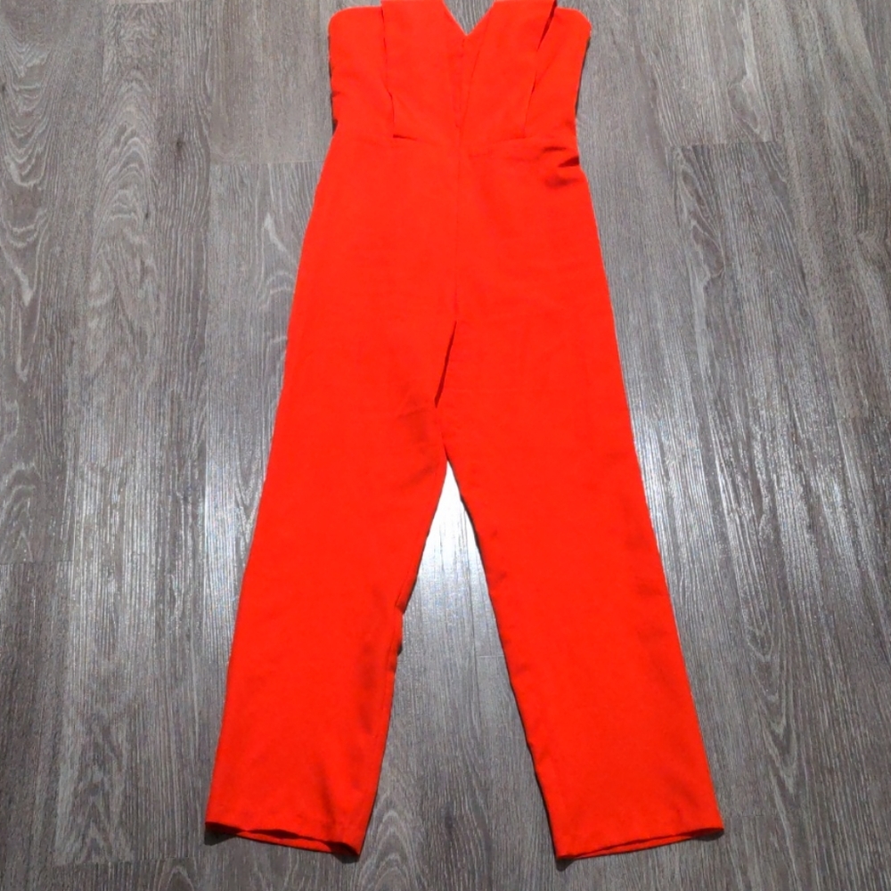 Red strapless jumpsuit size XS/S